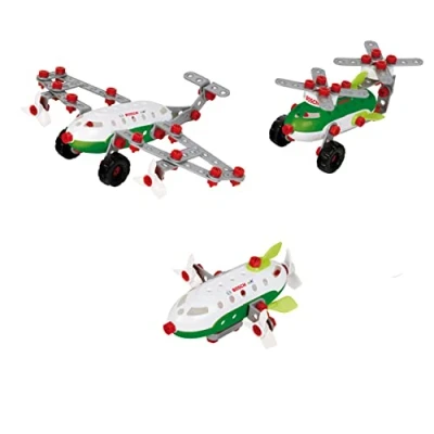 Image de Theo Klein 8790 Bosch 3 in 1 Set de Construction Aircraft TeamPour Construire différents engins aériens avec des fiches pour modèles différents.Jouet Enfants à partir Ans