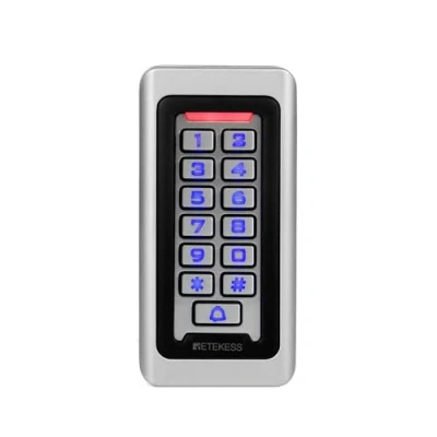 Image de Retekess T AC03 Digicode Porte Clavier à Code IP68, Contrôle d’Accès Métallique Étanche PIN RFID 125KHz DC12V Rétro Éclairé Wiegand 26 2000 Utilisateurs pour Garage Maison Appartement Usine