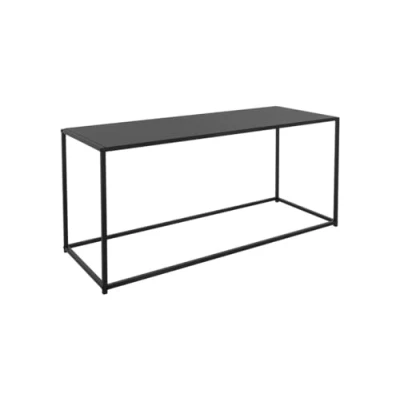Image de ML Design Table Console d&#039;Appoint, 110x40x50,5 cm, Noir Mat, Rectangulaire, Châssis Métallique, Industriel/Minimaliste, pour l&#039;Entrée, Basse de Salon, Décorative Couloir