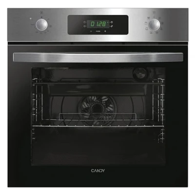 Image de Candy FIDCP X625 L, Four multifonction, 70L, 1 plateau et grille, ventilateur radial, nettoyage aquatique, 8 fonctions, affichage Timer Touch, commandes Push &amp; Pull, porte double verre, inox noir