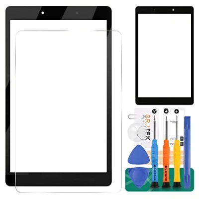 Image de Écran de rechange pour Samsung Galaxy Tab A 8.0 (2019) T290 en verre extérieur SM panneau avant T295 avec outils (noir)