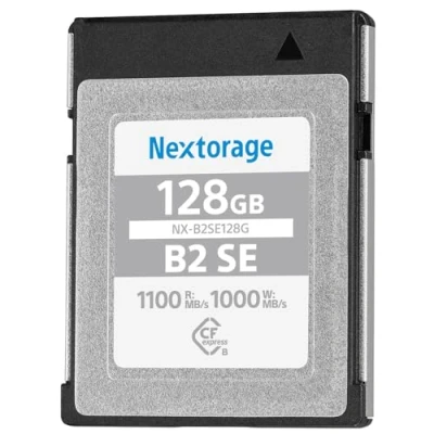 Image de Nextorage Marque Japonaise CFexpress Type B 128 Go Vitesse de Lecture maximale 1100 Mo/s d&#039;écriture 1000 Carte mémoire NX B2SE128G/INE