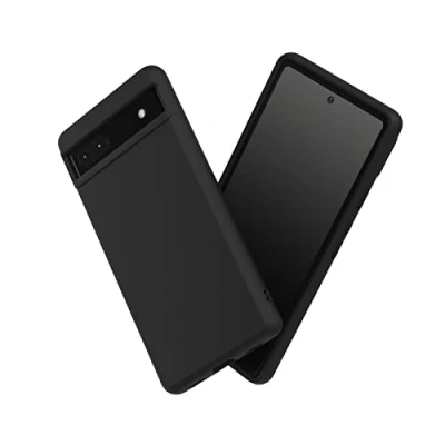 Image de RhinoShield Coque Compatible avec [Pixel 6a] SolidSuit Fine Technologie d&#039;absorption des Chocs et Finition Premium Matte Noir Classic