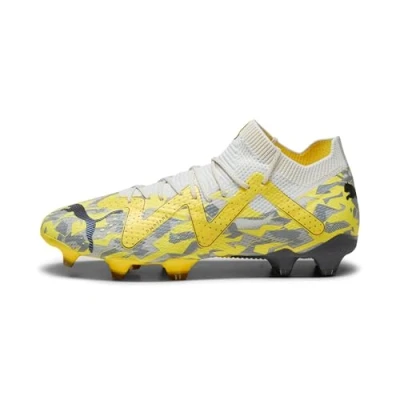 Image de PUMA Homme Future Ultimate FG/AG Chaussure de Piste d&#039;athlétisme, Sedate Gris Asphalte Jaune Blaze, 44.5 EU