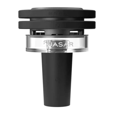 Image de Quasar Foyer Thermique RAAS 2 en Verre Borosilicate, Système de Chauffe Aluminium Couvercle Rehaussé pour Tout Type Charbon Connecteur Silicone Débit d&#039;air Amélioré