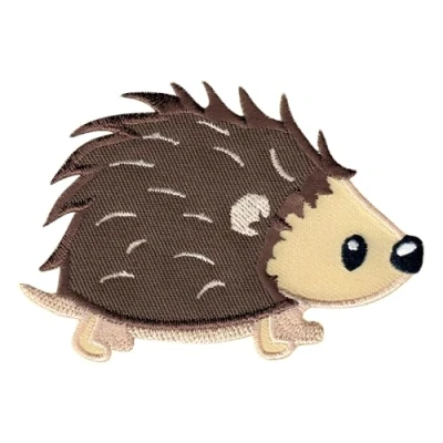 Image de PatchMommy Patch Écusson Brodé Thermocollant en Forme de Hérisson Pièce Brodée à Coudre ou Coller au fer Repasser pour Enfant et Bébé