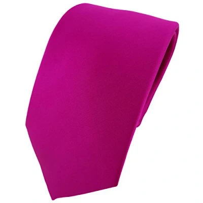 Image de TigerTie Designer cravate en magenta unicolor Uni