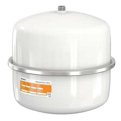 Image de Flamco 16063 Flexcon Solaire Vase d&#039;Expansion, 25 L, 2,5 Bar pour Installations Solaires, Blanc