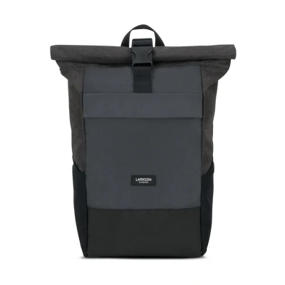 Image de Larkson NO 4 Rolltop Sac à dos schwarzgrau, Taille: One Size, Schwarz grau