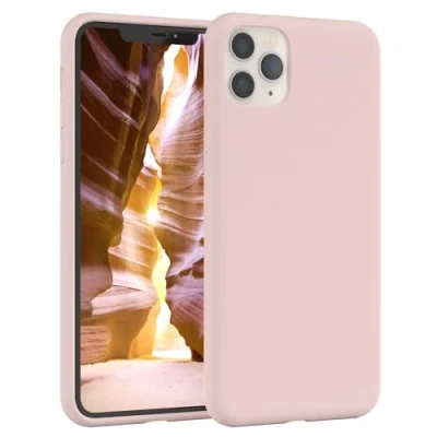 Image de EAZY CASE Coque en Silicone Premium pour téléphone Portable Compatible avec iPhone 11 Pro Max, slimcover Protection Appareil Photo et Doublure intérieure, étui, Rose Ancien