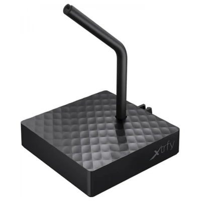 Image de Xtrfy B4, souris Bungee pour plus de confort dans le jeu, support câble flexible gaming, pied d’appui stable, base antidérapante, pratique et compacte, Noir