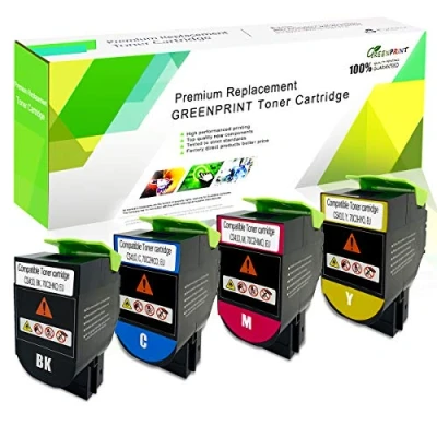 Image de GREENPRINT Cartouches de Toner Compatibles 4 Couleurs CS310 CS410 CS510 Haute Capacité 4000 Pages BK, 3000 CMY pour Lexmark CS310dn CS310n CS410n CS410dn CS410dtn CS510de CS510dte