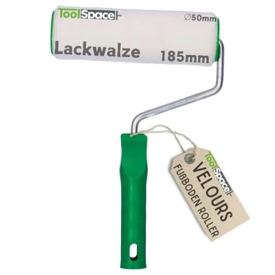 Image de Toolspace Velour Rouleau de Peinture Φ50 18cm pour Sols Et Meubles Petit Laqueur Vernis, Peintures Époxy, Résines Polyester Extrêmement Durable Réutilisable
