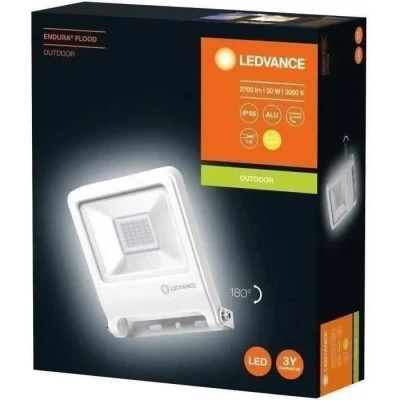 Image de LEDVANCE LED Fluter, Leuchte für Außenanwendungen, Warmweiß, 163,0 mm x 186,0 34,0 mm, ENDURA FLOOD, 30 Watt, Blanc Chaud