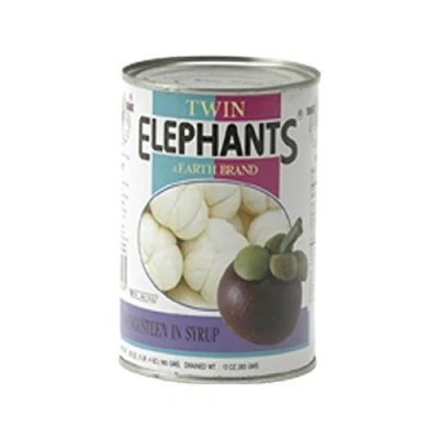 Image de Mangoustan au sirop ELEPHANTS 565g Thailande Lot de 3 pièces