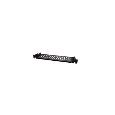 Image de LogiLink SF1C25B Compartiment coulissant de 19 po (1 U) pour armoires serveur au sol d&#039;une profondeur d&#039;au moins 150 mm, capacité charge max. 10 kg, noir