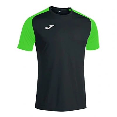 Image de Joma Homme Academy Iv M/C T Shirt, Noir Vert Fluor, M EU