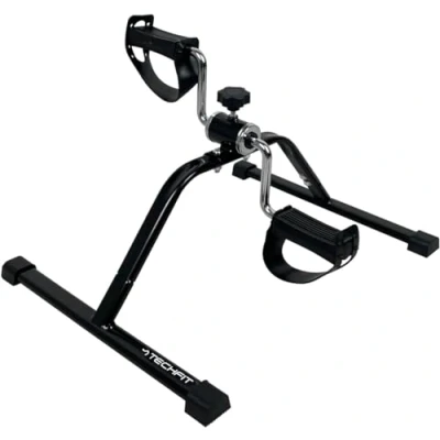Image de TechFit PED1 Pédale Formateur, Mini Vélo d&#039;appartement pour la Maison et Bureau, Machine d&#039;entraînement Légers Les Bras Jambes, Adaptée à Récupération, Noir