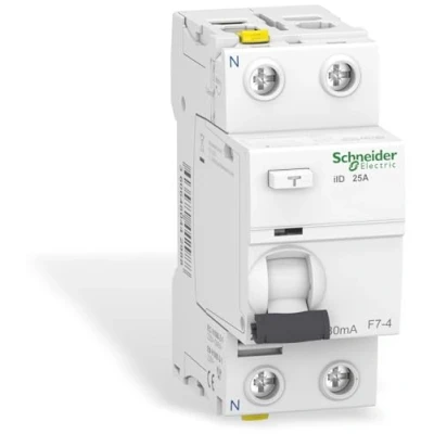 Image de Schneider A9Z21225 Disjoncteur différentiel iID, 2P, 25A, 30mA Type A, Blanc