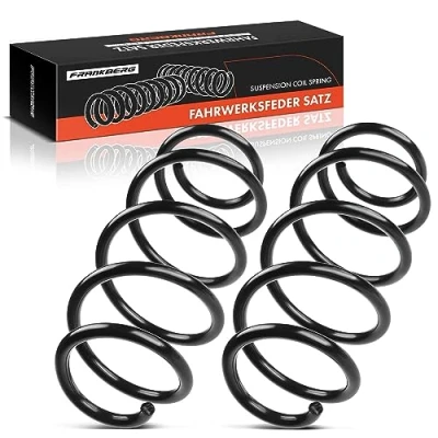 Image de Frankberg 2x Ressorts de suspension Avant Compatibles avec Golf V/VI 2003 2013 J.e.t.t.a III/IV 2005 2021 S.c.i.r.o.c.c.o 2008 2017 Remplacer# 1K0411105DA