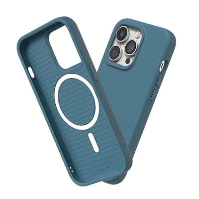 Image de RhinoShield Coque Compatible avec [iPhone 14 Pro Max] SolidSuit Magsafe Fine Technologie d&#039;absorption des Chocs et Finition Premium Mate Océan Bleu