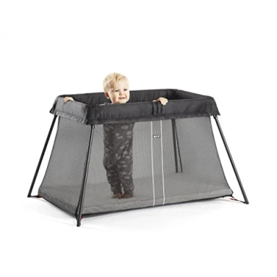 Image de BabyBjörn Lit Parapluie, avec Drap housse pour Light, Noir