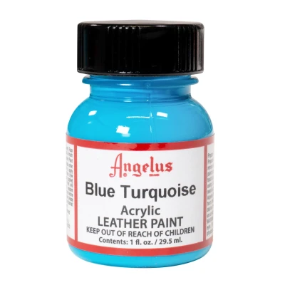 Image de Peinture cuir Angelus Bleu turquoise