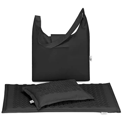 Image de Navaris Kit Acupression Tapis Coussin Matelas Acupuncture 272 Aiguilles pour Dos Jambes 71 x 43 3 cm en Fibre de Coco Accessoire Massage