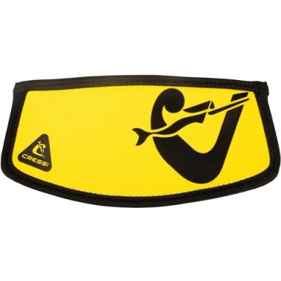 Image de CRESSI Simply Neo Mask Strap Cover Housse de Sangle en Néoprène pour Masques Plongée et d&#039;Apnée Unisex Adult, Jaune/Noir, Taille Unique