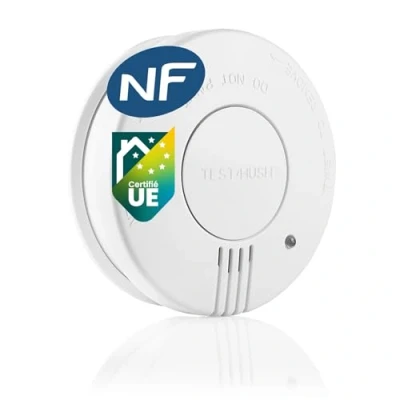 Image de Smartwares détecteur de fumée Norme NF Capteur photoélectrique Durée vie : 10 ans Pile 5 remplaçable FSM 11516