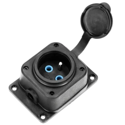 Image de ORNO AE 13164 Multiprise Exterieur étanche Résistance à l&#039;Humidité et Aux Chocs Séparateur Etanche Répartiteur IP44 16A 230V AC Caoutchouc Ignifuge (1 Prise)