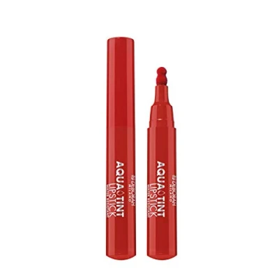 Image de Deborah Milano Aqua Tint Lipstick avec Aloe Vera, couleur lèvres longue durée N05 Deep Red, marqueur imperméable hydratant et brillant, donne des moelleuses satinées 2,5 g