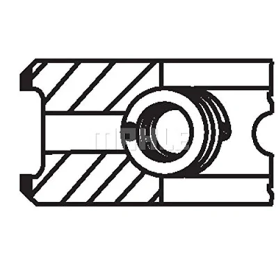Image de Jeu de segments pistons MAHLE ORIGINAL 034 75 N2