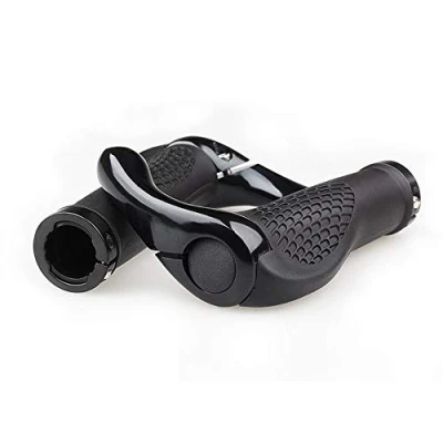 Image de VOANZO poignées de Guidon vélo, VTT en Caoutchouc Conception Ergonomique avec Cornes d&#039;extrémités Barre, Protecteur Confortable