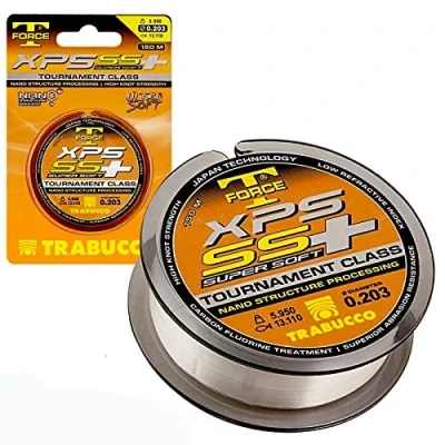 Image de Trabucco Super Soft Plus 0.203 mm 150 m Nylon Ligne de Pêche Monofilament Fil Mer Eau Douce Spinning Carnassiers