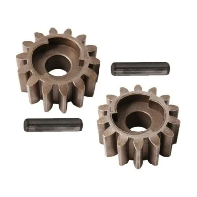 Image de Lot de 2 pignons d&#039;entraînement 14 dents R+L + goupilles compatibles avec les tondeuses à gazon d&#039;importation