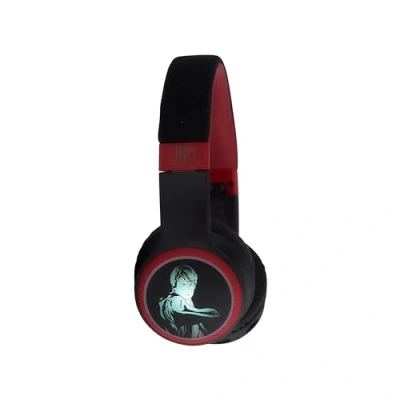 Image de Harry Potter Casque Bluetooth et Filaire Lumineux 2 en 1 avec Bandeau réglable Commandes d&#039;écoute. Microphone intégré pour Passer Prendre des appels téléphoniques.