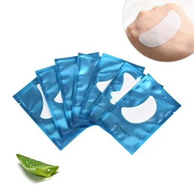 Image de Lunamoon 50 Paire Patchs Pour Extensions de Cils Gel Patch Forme Bateau Non Pelucheux Yeux Pad Eye Masque Beauté Outil Under Pads (Blue Boat)