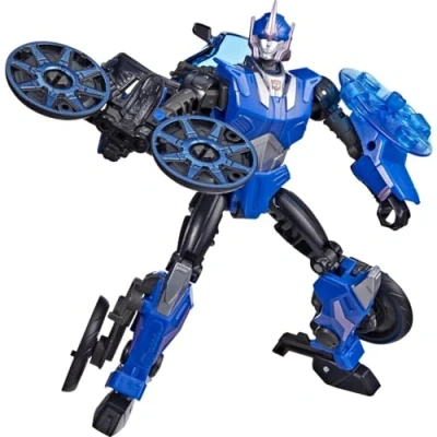 Image de Transformers Generations Legacy, Figurine Prime Universe Arcee Classe Deluxe, pour Enfants à partir de 8 Ans, 14 cm Multicolore