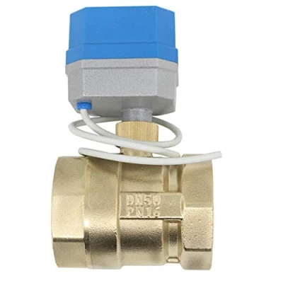 Image de vanne 2 voies motorisee electrovanne 220v spherique electrique 1/2 3/4 1 1/4 pouce (DN50 pouce)
