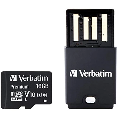 Image de Verbatim Tablette U1 Carte Micro SDHC avec lecteur USB de 16 Go Neuf