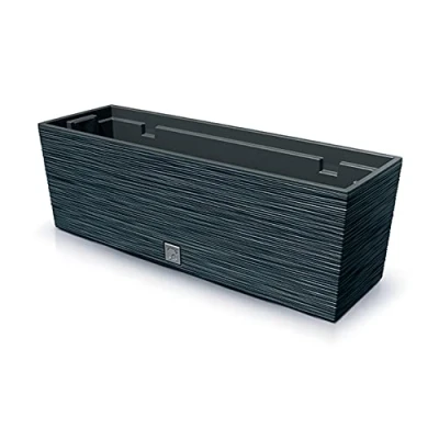 Image de Pot de fleurs avec reserve d&#039;eau 12 L anthracite FURU