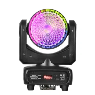 Image de Betopper 120 W RGBW Moving Head Light, 4 in 1 DJ éclairage scénique LED avec lentille unique, supporte l&#039;activation du son et DMX512. Lumière disco pour les fêtes, spectacles