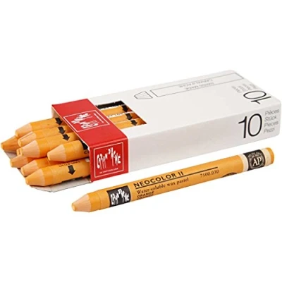 Image de Caran d&#039;Ache pastels à la cire aquarellables très pigmentés et inaltérables miscibles l&#039;eau. Réf 34053