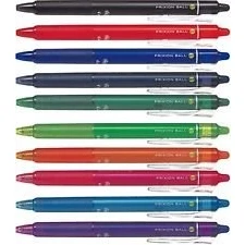 Image de Pilot BL FR7 Frixion Lot de 10 stylos rollers effaçables Pointe 0,7 mm 10er Clicker ohne Radierer coloré