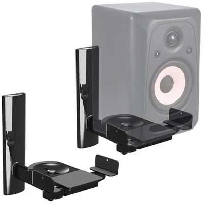 Image de Support Mural pour Enceinte RICOO LH023 B Inclinable Rotation 360 Charge max 25kg