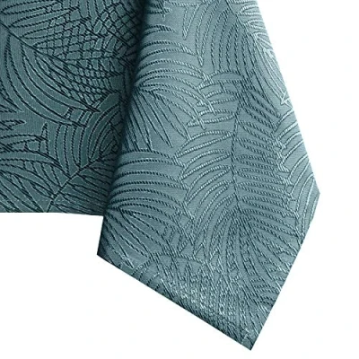Image de AmeliaHome Nappe de Table Effet Lotus déperlant Polyester Pétrole Gaia 40x40 cm