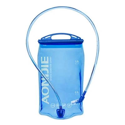 Image de Win.Deeper 1L/1.5L/2L/3L Réservoir d&#039;eau Libre de vessie d&#039;hydration BPA pour Le vélo Faisant la randonnée Sac à Dos Camping (1L PEVA)