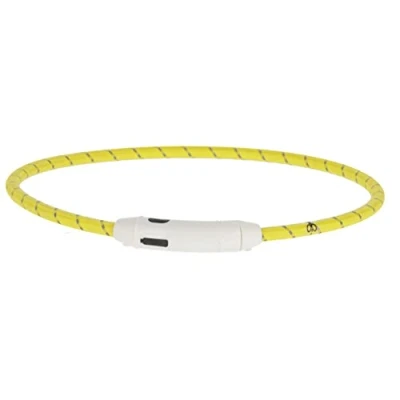Image de Collier LED KERBL Maxi Safe Jaune 65 cm x 10 mm