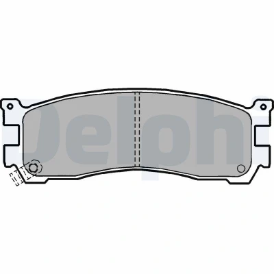 Image de DELPHI LP1189 Jeu de plaquettes frein avec indicateur d&#039;usure tôle anti bruit sans accessoires MAZDA: MPV 2, 929 III Berline, Xedos 9